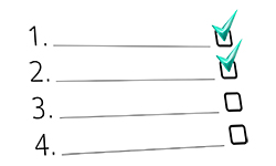 Follow our tips to place your order Checklist